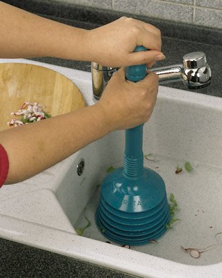 Pömpel Turbo Produkte Turbo Stampfer Türkis für Rohrreinigung