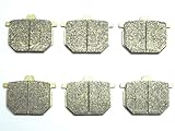 Master Chen Front Rear Brake Pads Brakes for Honda GL 1100 Goldwing Interstate 1980-1981 - GL1100 A/DA/B/DB 80-82 - CB750F Supersport 77-80 - CB750 F2/FZ/FA/FB 78-82 - CB900C 80-81 - CBX1000 79-80