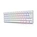 STOGA Clavier de Jeu Mécanique 60%, RVB Petit Compact 61 Touches USB-C Filaire Marron Interrupteur Mini Jeu/Bureau Portable Clavier d'Ordinateur Français AZERTY - Blanc