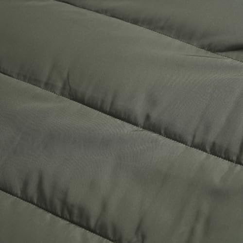 Image of Men's Hooded Puffer Jacket Down Alternative Lightweight Warm Coat Stand Collar Winter Insulated Quilted Coat