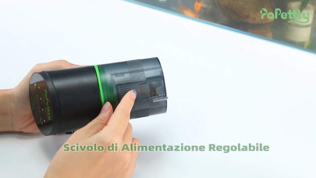 Mangiatoia Automatica Acquario Papettly - Timer LCD, 200ml, Resistente All'Umidità - Foto 5