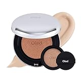 Oiad Pore Perfecting Mirror-Moon Cushion Foundation | Lightweight Yet Flawless Coverage, Natural Dewy Finish | Long-Lasting Color & Buildable Formula, Korean Makeup, All Skin Types (02 NEUTRAL)