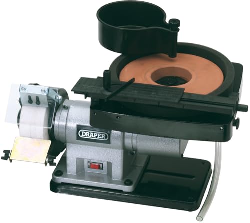 Draper 31235 Wet and Dry Bench Grinder, 230V