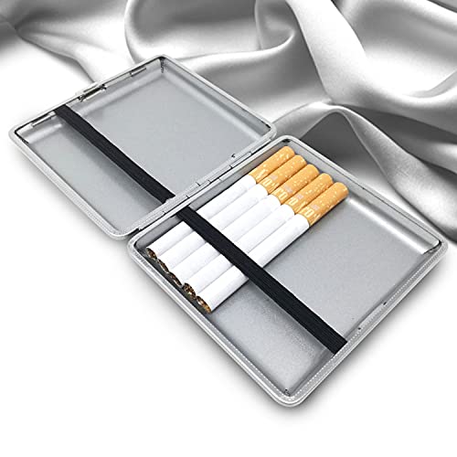 Sigarettenetui zwart in lederlook voor 20 filtersigaretten sigarettenbox etui box compact geschikt voor hand-, broek- en hemdtassen - Afbeelding 6