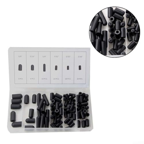 image for ARMYJY 80 Pieces Vacuum Cap Assortment, Rubber Carburetor Vacuum Line 