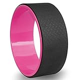  KAXIAA Rueda de Yoga Principiante Dharma Wheel Back Bend Artefact Yoga Rodillo Fuerte Yoga Camilla Trasera Equilibrio,Negro
