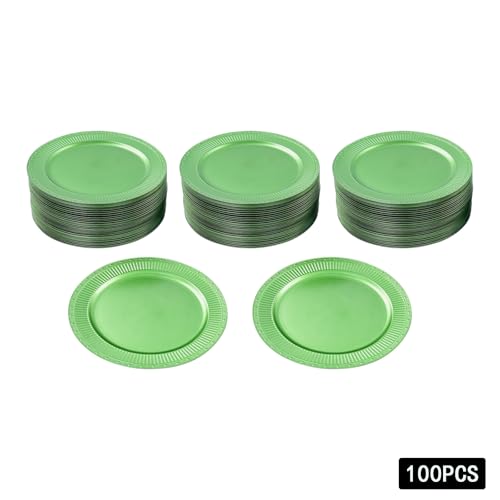 100 Platos Cargadores Antiguos, 13 pulgadas de Diámetro, Plástico miniatura 3