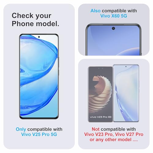 Image of TPU hydrogel Edge to Edge Screen Protector Guard For Vivo V25 Pro and Vivo X60 (6.56 Inch) With Installation Kit | Fingerprint Compatible | Edge to Edge Coverage