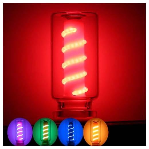 TINLOK Car LED Lights Interior, USB Powered Retro Car Lamps Touch Control, Multi-Color Ambient Light for Bedroom, Camping, Holiday Decor (Red)