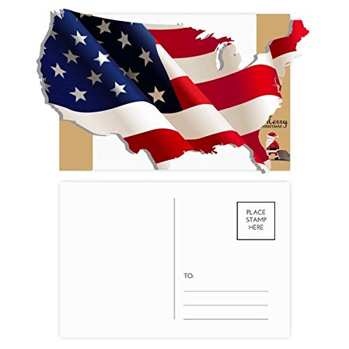 Cartes de remerciement motif USA de qualité supérieure lot de 20