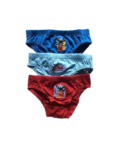 Boys 3 Pack Official Bing Bunny Hipster Briefs (4-5 yrs) Blue