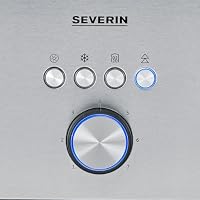 Severin Langschlitz-Toaster, 4 Brot-Scheiben, 7 Stufen, Brotscheibenzentrierung, Auftaufunktion, Abschaltautomatik, Brötchen-Aufsatz, Krümelschublade, 1400W, Edelstahl-gebürstet, silber, AT 2621 – Ansicht 2
