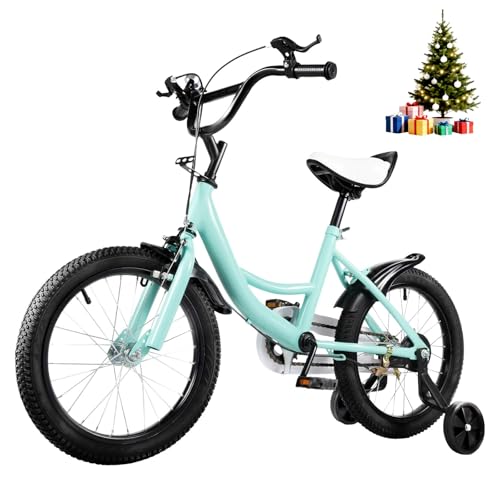 HUOMMGS Kinderfahrrad 16 Zoll Kinder Fahrrad für ab 5-8 Jahre...