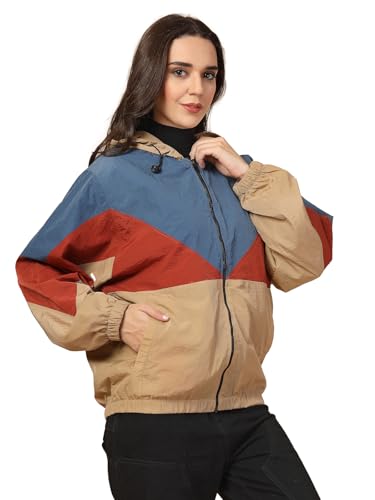 Image of CHKOKKO Sunscreen Jacket for Women Hooded Zipper Sports Jacket | UV Protection | Sun Protective | Lightweight Water Resistant | Riding Biker | Outdoor Travel Gym Running