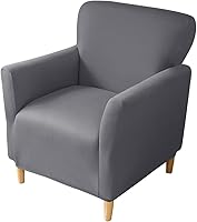 Vista 28 de XMAYODS Funda elástica para silla de club, fundas para silla de bañera, funda suave para sillón, protector de muebles extraíble, funda para silla