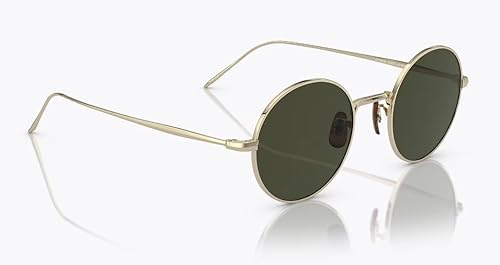 Miniatura 3 de Oliver Peoples G. Ponti-3 - Gafas de sol de color dorado suave con lentes polarizadas G-15 48-0.866-5.709 in 1293ST 48 5035P1, Oro suave