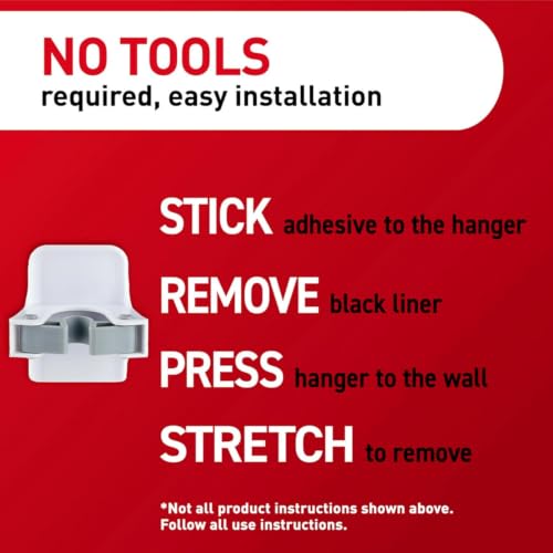 Image of Command Broom Grippers, 3 Hangers and 6 Strips, Damage-Free Mop and Broom Holder Wall Mount, Household Cleaning Tool Organizer for Kitchen, Laundry Room, Closet, Holds up to 4 lb (Pack of 3)