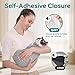 Pawfun Self-Adhesive Cat Grooming Wrap, Cozy Cat Wrap for Cutting Nails, Breathable Anti-Scratch Cats Swaddle Bag for Brushing, Ear Cleaning, Dental Care, Medication, Injections, Grey M