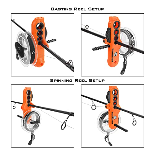 Image of KastKing Radius Line Spooler aa‚¬a€oe Compact Fishing Line Spooling Tool for Spinning Reels and Casting Reels aa‚¬a€oe Line Spooler Spools Fishing Reels Without Line Twist