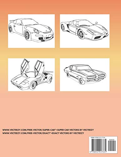 Supercar Coloring Book: Sports Cars Coloring Book For Kids And Adults image 4