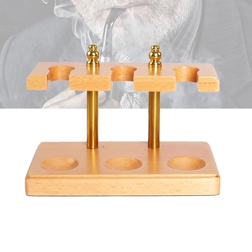Accesorios para pipas de tabaco y soporte de madera hecho a mano para regalo