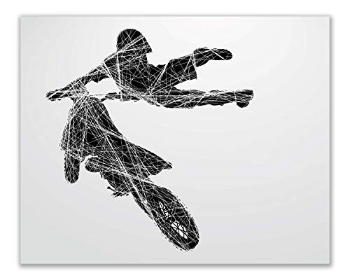 Motocross Wall Art Prints - Set Of 4 (8X10) Unframed Motocross Posters - Motocross Room Decor For Men Kids Teenagers - Motocross Poster Set For Bedroom Man Cave - Motocross Wall Decor - Motocross Posters For Wall, Brap #TOP7