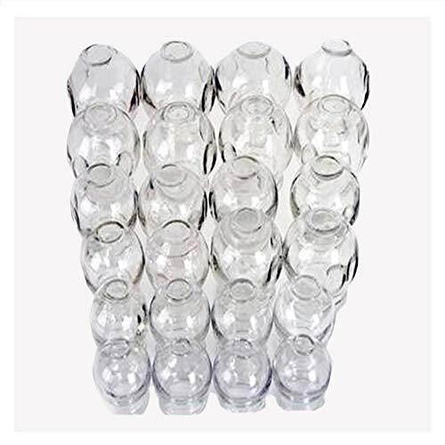 YLYP Glass Fire Cupping Jars Set, Body Massage Muscle Joint Pain Soreness Relief(24 Cups)