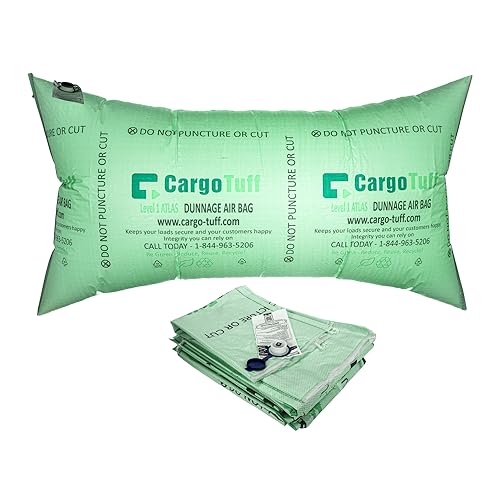 IDL Packaging 36" x 66" Dunnage Airbags, Woven Polypropylene, Level 1 (Pack of 5) - Fill The Void in Trucks and Intermodal Shipments, Reusable - Load Securement Airbags for Container Stuffing