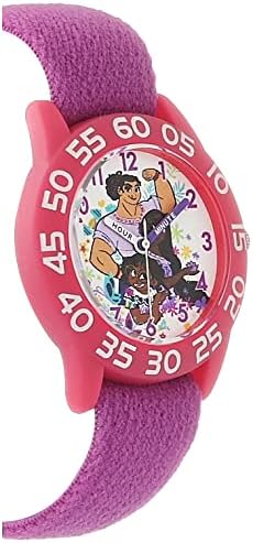 Miniatura 3 de Disney Encanto Reloj de cuarzo analógico para niños Time Teacher, Púrpura, Reloj de cuarzo