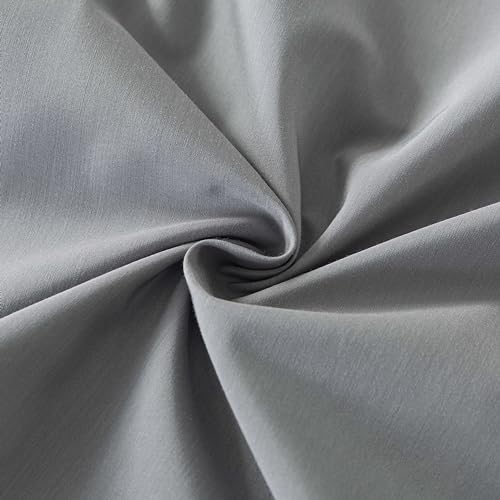 WhatsBedding Queen Size Pillowcases Set of 2, 20x30 Cotton Pillow Case with Envelope Closure, Soft & Breathable Pillow Covers for Bed, Grey