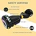 SIMATE Hoverboard, Bluetooth All Terrain Hover Boards with LED Lights and APP Control, Gifts for Kids Adults Girls Boys, for All Ages