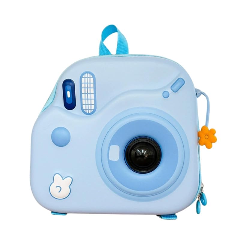 fizzoqi FIZZOQI® Super Cute LED Camera-Style Backpack | Flashing Eggshell Kindergarten & Travel Bag for Kids-picture-45