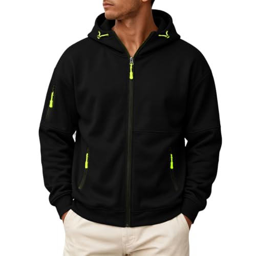 Tactical Hoodies for Men Cargo Hoodie Fleece Hooded Sweatshirt Sweat Shirt - image 1