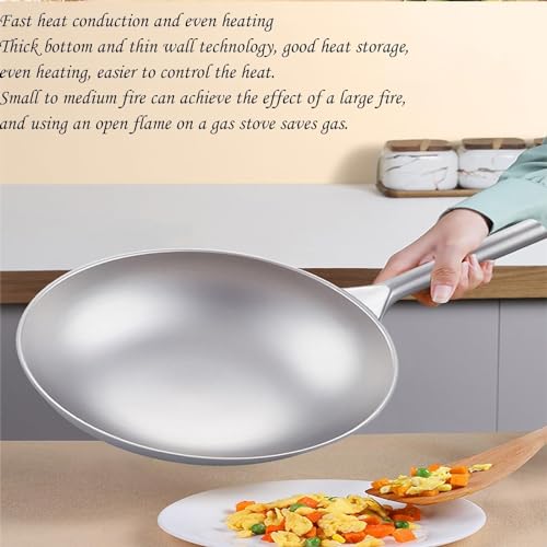 Wok de titanio puro con tapa 32 cm miniatura 7