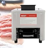 BeoyNot Cortadora de Carne Eléctrica Inoxidable, Verduras y Pan 15mm