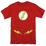 Popfunk The Flash New Costume Unisex Adult T-Shirt - X-Large - Red
