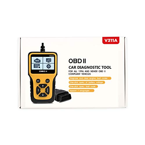Yorten V311A OBD II Scanner Ferramenta de diagnóstico de automóveis Detecção de tensão de bateria pa