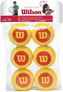 Wilson Starter Foam Tennis Balls, Yellow/Red