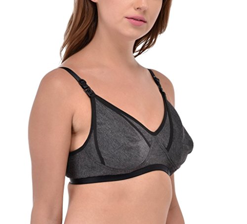 Image of Fabme Women's Melange Nursing Bra - Pack of 1 - (Cups B, C, D) (Sizes 30 to 44)