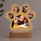 Wanapix | Lámpara Personalizada con Foto | Lámpara 3D un Regalo Original para Día de la Madre, Aniversario, Cumpleaños | Incluye cable USB, No Necesita Pilas | Luz LED de color Blanco