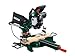 Price comparison product image Parkside Multi-Purpose sliding Cross Cut Mitre Saw1 power consumption 1500W no load rotation speed 5000rpm, cutting line preview laser.