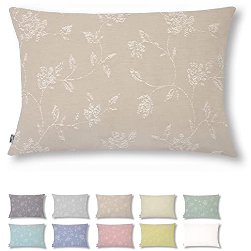 Neutex for you! Bretagne Kissenhülle, Deko Kissenbezug für Sofakissen, 40 x 60 cm (H/B), 436994, Made in Germany, Oeko-Tex Standard 100, beige Cover