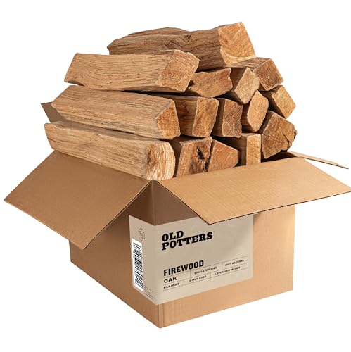 Old Potter Kiln Dried Firewood ~1.5 Cu Ft ~ 38-45 lbs for Solo Stove Firepits and Fireplaces or Cooking 16 Inch Logs Oak