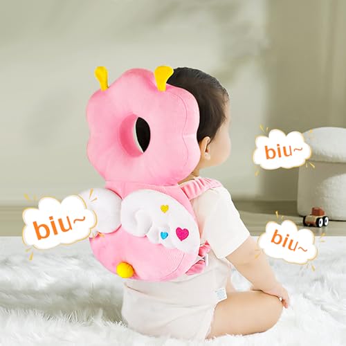 Image of Pucmaoci Baby Head Protector Backpack: Alarm Function, Adjustable and Ultra-Light(Angel)