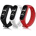 Yandu 3 Pezzi Cinturino per Mi Band 4/ Mi Band 3, Cinturino Silicone di Morbido Traspirante di Colorati per Xiaomi Mi Smart Band 4/3 (CPACK)