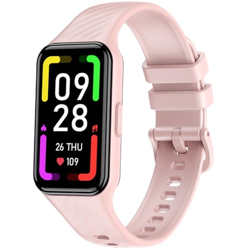 Blackview Smartwatch, 1.47 Reloj Inteligente Mujer - 24 Modos Deportivos, Oxímetro(SpO2) Podómetro Sueño Pulsometro, Batería Grande de 300 mAh, Pulsera Actividad (El Morado/Rosa se enviará al Azar)