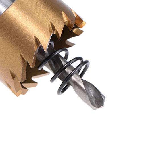 sourcingmap 28mm HSS Drill Bit Hole Saw Stainless High Speed Steel Metal Alloy, 28x14mm - Image 3
