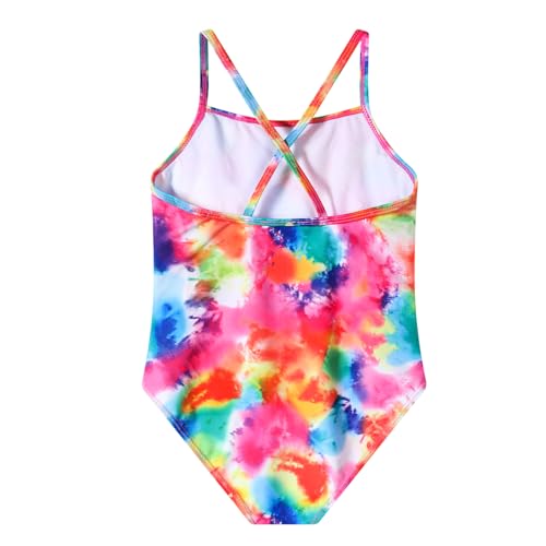 Image of Girls One Piece Swimsuit, Quick Dry Cute Bathing Suit for Kids, Comfortable Swimwear for Beach for 5-12 Years