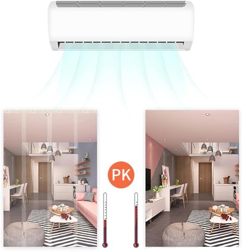 Rideaux en PVC transparents 1.2x2.2m lot de 8 lanières souples - 5