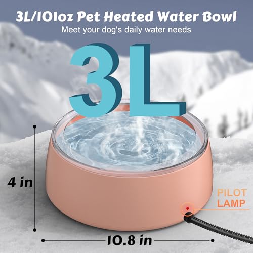 Gamelle d'eau chauffante premium Newget 3L : le choix durable pour l'extérieur - 3